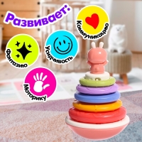 Пирамидка-неваляшка «Зайчик», звуковые эффекты Пирамидка-неваляшка «Зайчик», звуковые эффекты