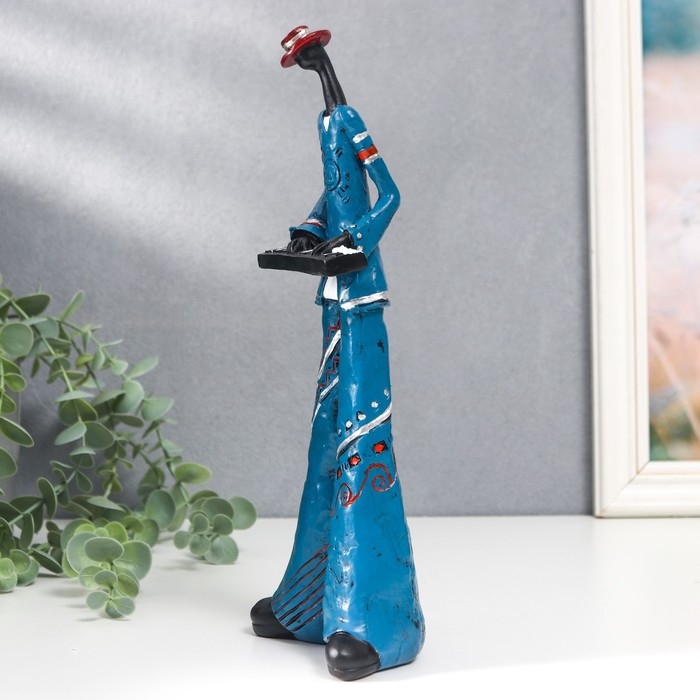 Сувенир полистоун "Джазмен - клавишник" 27х9,5х5,5 см