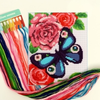 Вышивка крестиком «Бабочка», набор для творчества, 25 х 20 см Вышивка крестиком «Бабочка», набор для творчества, 25 х 20 см