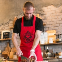 Фартук мужской Этель &laquo;Укротитель говядины&raquo;, 77&times;75см, 100 % хлопок