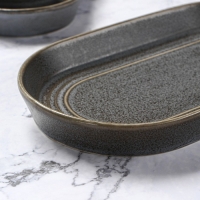 Блюдо фарфоровое овальное Magistro Urban, 450 мл, 24×13,7×2,7 см, цвет серый Блюдо фарфоровое овальное Magistro Urban, 450 мл, 24×13,7×2,7 см, цвет серый