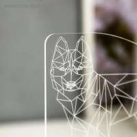 Светильник "Волк" LED RGB от сети 9,5х14,5х17 см RISALUX Светильник "Волк" LED RGB от сети 9,5х14,5х17 см RISALUX