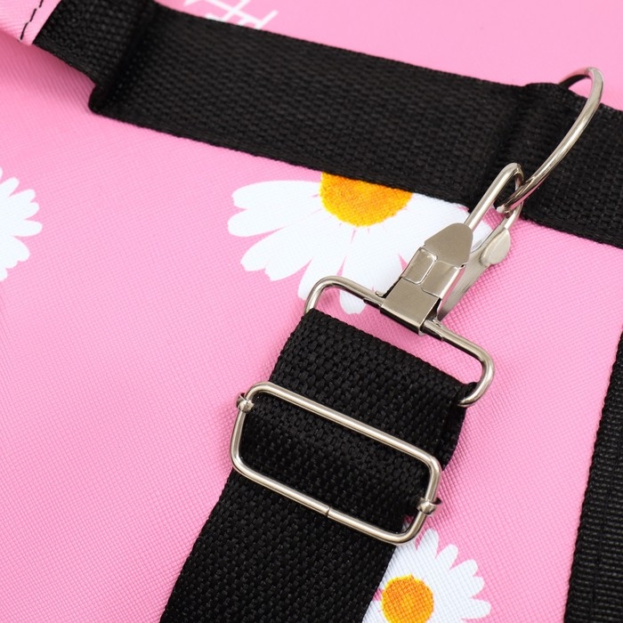 Сумка - переноска для животных "Цветы", розовая, размер L, 53 х 21 х 29 см