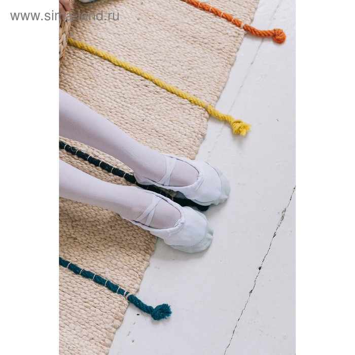 Балетки спортивные, р. 32, длина стопы 20 см, цвет белый Балетки спортивные, р. 32, длина стопы 20 см, цвет белый