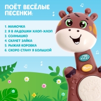Музыкальная игрушка &laquo;Малыш Роро, звук, свет, цвет коричневый