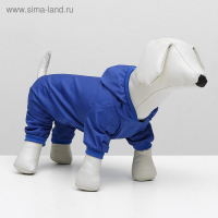 Комбинезон для животных, без подклада, XL, ДС 32-34, ОШ 32, ОГ 46-48 см, синий