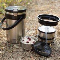 Термос для еды "Амет. Экспресс" 1с2391, 1.8 л, (3 контейнера &times; 0.6 л), 74 &deg;С, 6 ч