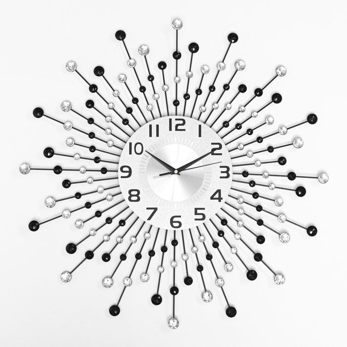 Часы настенные, серия: Ажур, "Оттерберг", плавный ход, d-59 см, циферблат 22 см