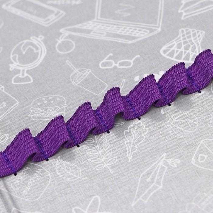 Пенал 1 секция 130 х 190 х 27 мм, откидная планка, текстильный, ПКТ 07-20 "Индийский цветок" 72215