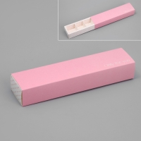 Коробка для конфет, кондитерская упаковка, 5 ячеек, &laquo;Горошек&raquo;, 5 х 21 х 3.3 см