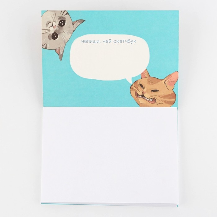 Скетчбук с отрывными листами &laquo;Кото-скетчбук&raquo; А5, 40 листов, мягкая обложка, плотность бумаги 100 гр