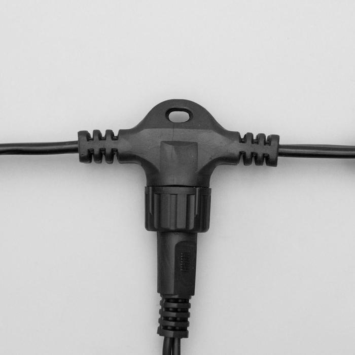 Гирлянда &laquo;Занавес&raquo; 2 &times; 3 м, IP44, УМС, тёмная нить, 760 SMD-LED, свечение белое, 220 В