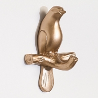 Декор настенный-вешалка "Голубь", 10.5 x 7 см, золото Декор настенный-вешалка "Голубь", 10.5 x 7 см, золото