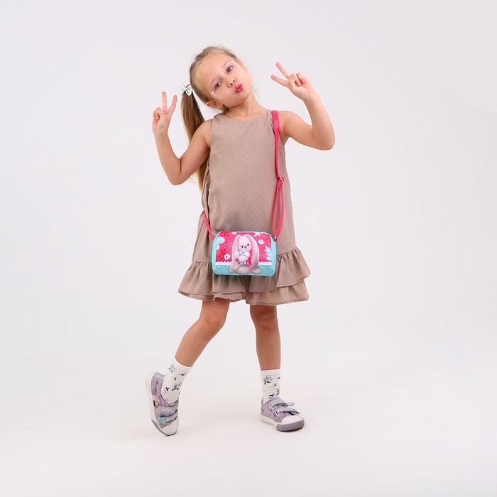 Сумка детская для девочки &laquo;Котенок&raquo; из эко-кожи, на ремешке, 15х12х3 см