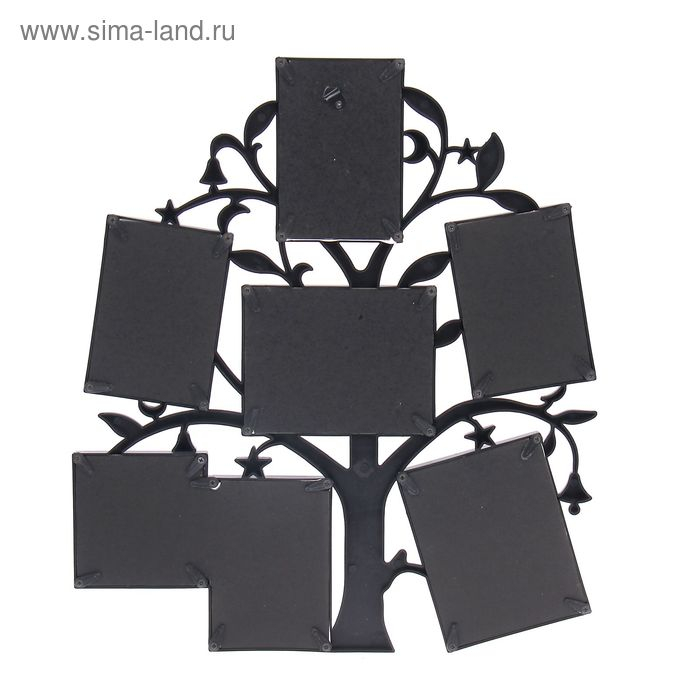 Фоторамка на 7 фото 7х7 см, 7х10 см, 8х10 см Фоторамка на 7 фото 7х7 см, 7х10 см, 8х10 см "Дерево желаний" чёрная 36х31 см