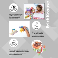 Карандаши 18 цветов ErichKrause, пластик, шестигранные, мягкий 2.6 мм грифель, картонная упаковка, легкая заточка, европодвес Карандаши 18 цветов ErichKrause, пластик, шестигранные, мягкий 2.6 мм грифель, картонная упаковка, легкая заточка, европодвес