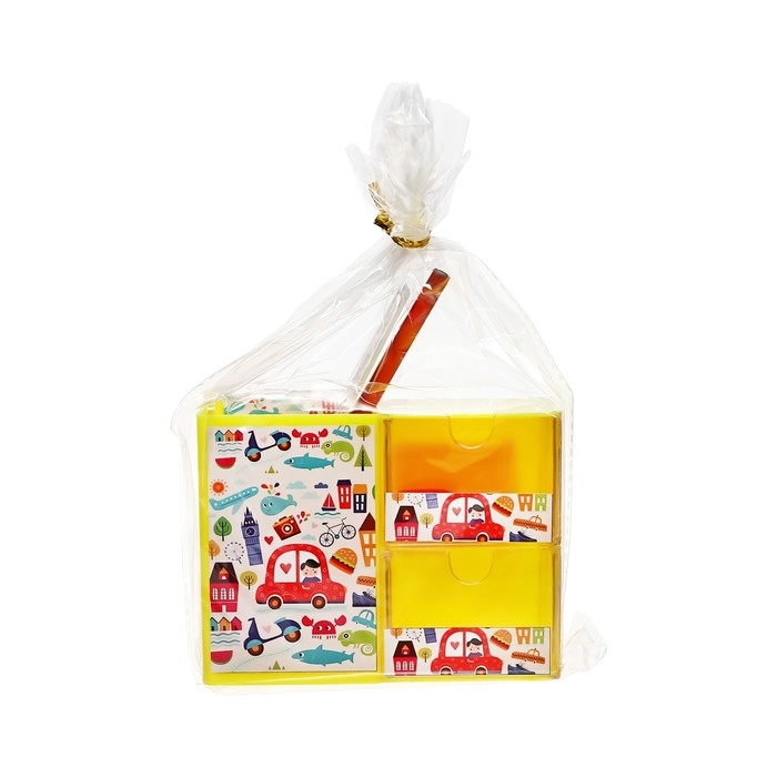 Набор настольный канцелярский, 6 предметов, Calligrata Набор настольный канцелярский, 6 предметов, Calligrata "Город"