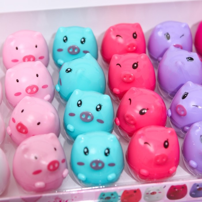 Бальзам для губ &laquo;Мини-пиг&raquo;, микс цветов и ароматов