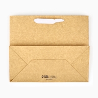 Пакет подарочный новогодний крафтовый с пластиковым окном &laquo;Новогодняя пора&raquo;, 24 х 20 х 11см