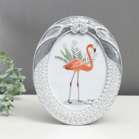 Фоторамка пластик 15х20 см "Овал с серебристыми розами" серая 23х18х1,5 см Фоторамка пластик 15х20 см "Овал с серебристыми розами" серая 23х18х1,5 см