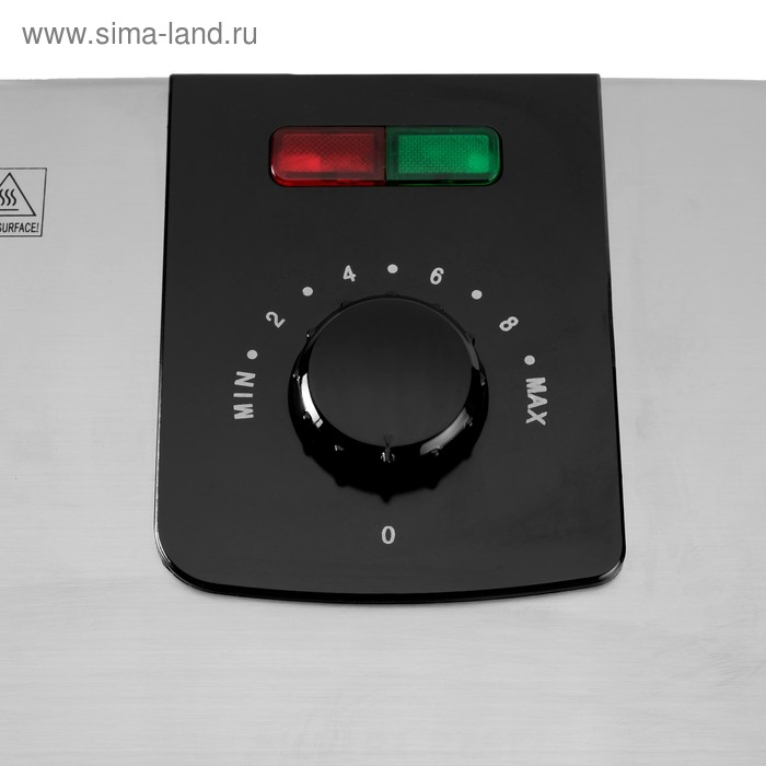 Электрогриль Luazon LEG-2001, 2000 Вт, антипригарное покрытие, 30х23.5 см