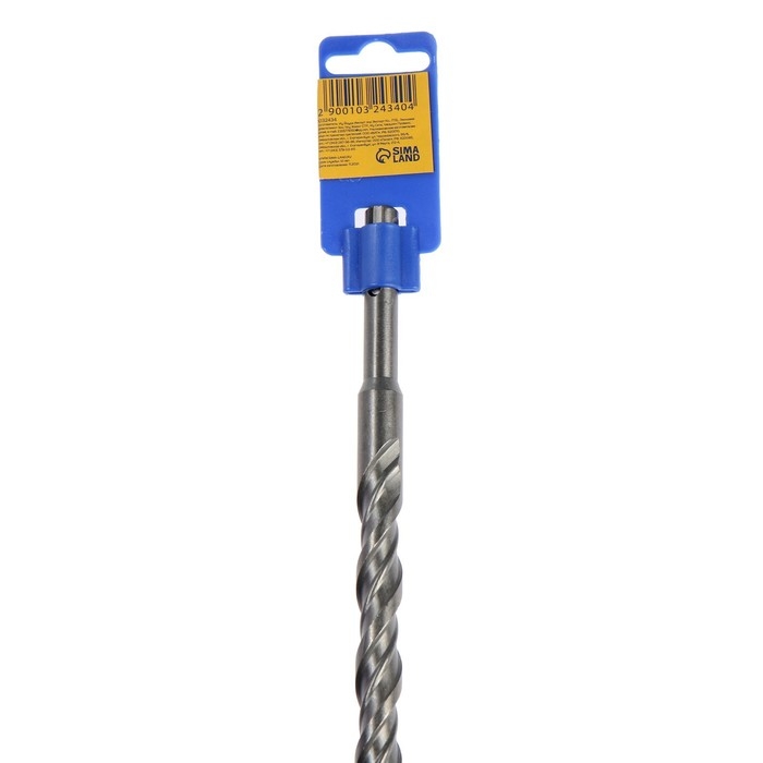 Бур по бетону ТУНДРА, двойная спираль, SDS-plus, 18 х 410 мм