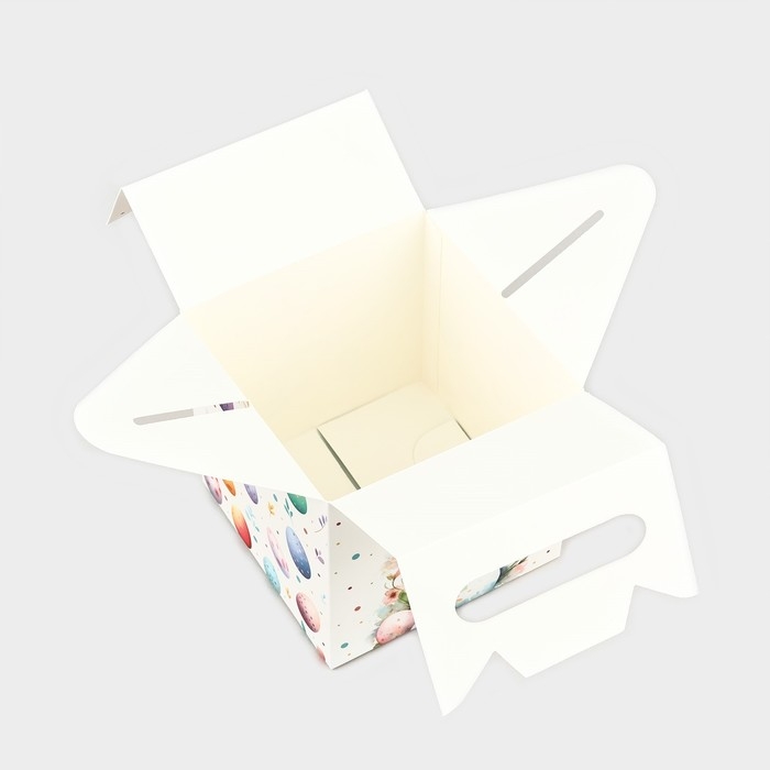 Коробка складная «С праздником Пасхи», 14 х 14 х 14 см Коробка складная «С праздником Пасхи», 14 х 14 х 14 см