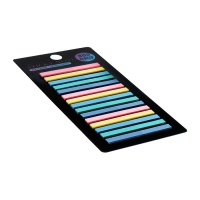 Блок-закладка с липким краем пластик 20л х 15 штук, 5 цв. пастель, 45мм х 4мм CALLIGRATA Блок-закладка с липким краем пластик 20л х 15 штук, 5 цв. пастель, 45мм х 4мм CALLIGRATA