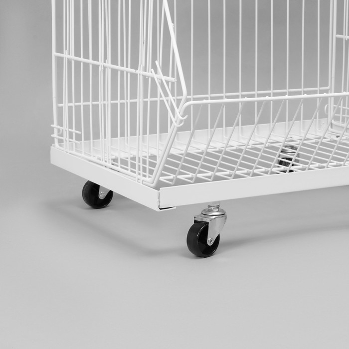 Накопитель разборный на колесах, 5 корзин, 50&times;43&times;147, цвет белый