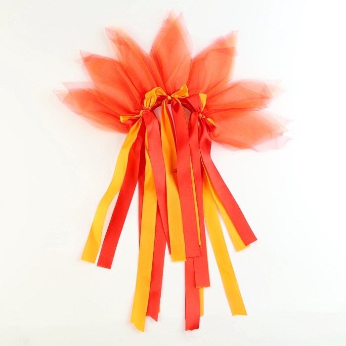 Карнавальный ободок &laquo;Лучистое солнце&raquo;, цвет красно-оранжевый