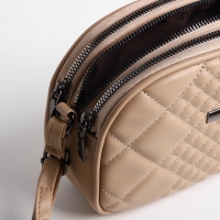 Сумка женская кросс-боди на молнии, цвет бежевый Сумка женская кросс-боди на молнии, цвет бежевый