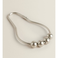 Набор крючков для штор Доляна, 12 шт, цвет хромированный Набор крючков для штор Доляна, 12 шт, цвет хромированный