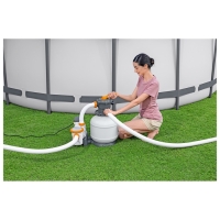 Фильтр-насос для бассейнов песочный, 220-240V, 8327 л/ч, 58499 Bestway Фильтр-насос для бассейнов песочный, 220-240V, 8327 л/ч, 58499 Bestway