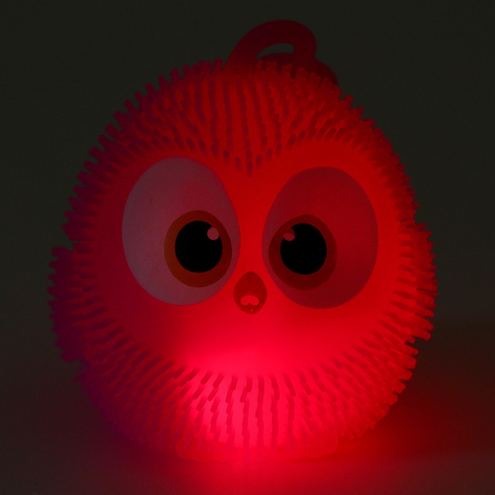 Мяч детский резиновый ёжка световой «Птички», цвета МИКС , в шоубоксе Мяч детский резиновый ёжка световой «Птички», цвета МИКС , в шоубоксе