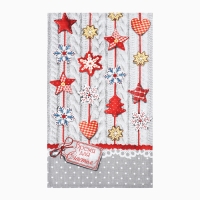 Набор кухонных полотенец Доляна «Время для счастья» 35х60см-2шт, 100% хлопок Набор кухонных полотенец Доляна «Время для счастья» 35х60см-2шт, 100% хлопок