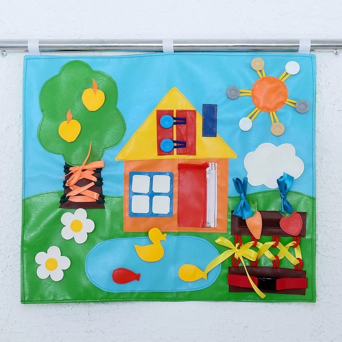 Коврик развивающий тактильный &laquo;Домик&raquo;, 60 &times; 50 см, по методике Монтессори