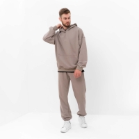 Брюки мужские MIST Men's casual размер 56, серо-бежевый