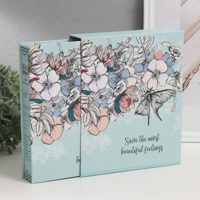 Фотоальбом на 80 фото 10х15 см "Цветочный орнамент" МИКС 23,5х19,5х4 см