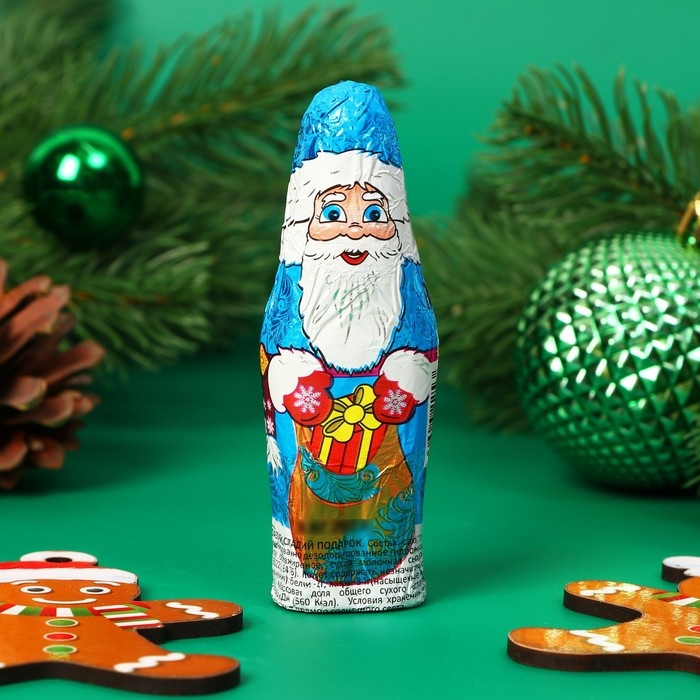 Новый год. Шоколадная фигурка "Дед Мороз", МИКС, 18 г