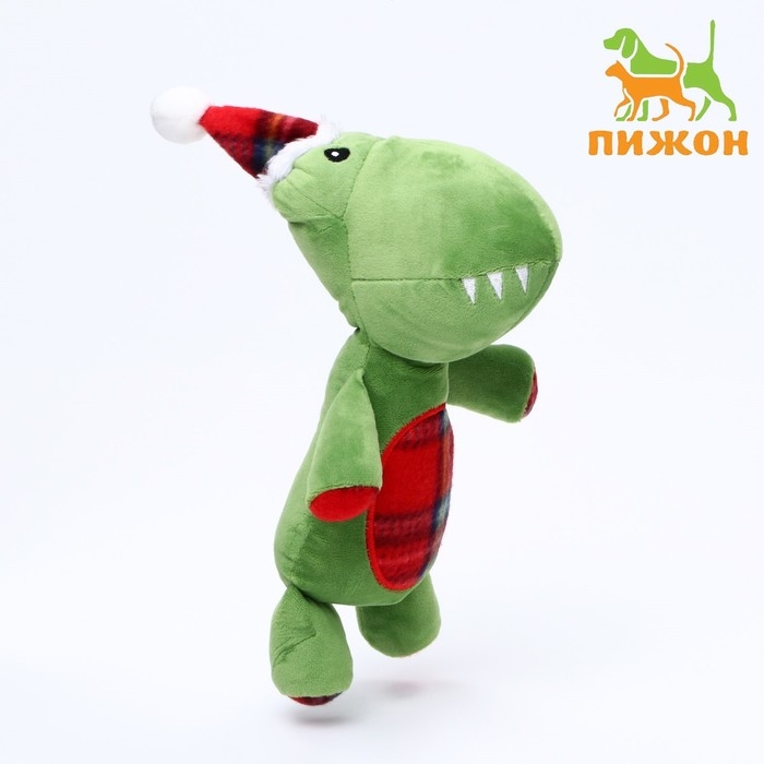 Игрушка мягкая для собак Игрушка мягкая для собак "Дино" с пищалкой, 35 х 16 см