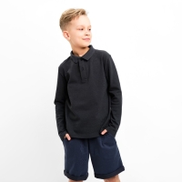 Джемпер (поло) детский MINAKU цвет графит, рост 110