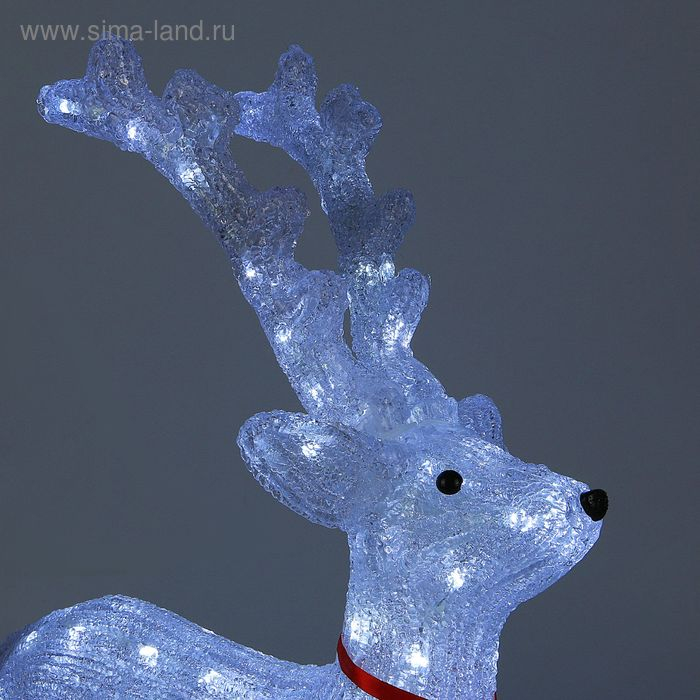 Светодиодная фигура &laquo;Олень величавый&raquo; 40 &times; 60 &times; 20 см, акрил, 72 LED, 220 В, свечение белое