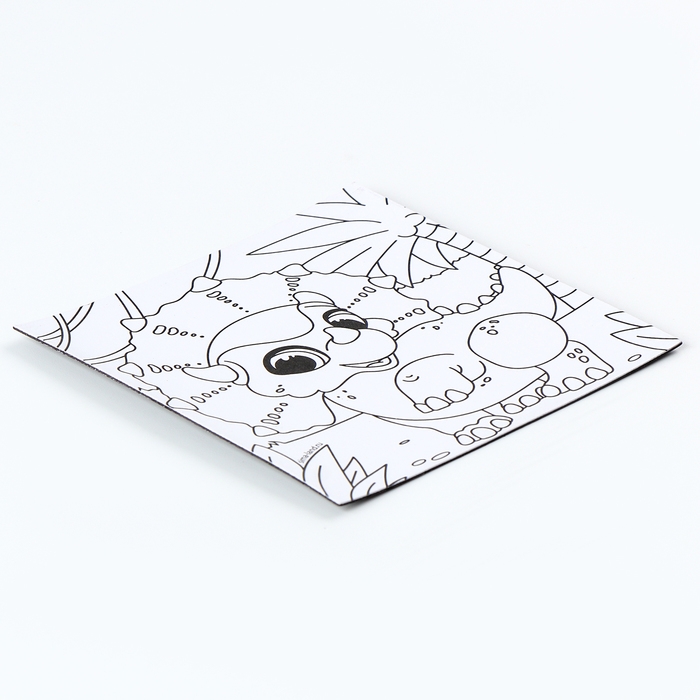 Магнит-раскраска «Дино», 10 × 10 см Магнит-раскраска «Дино», 10 × 10 см