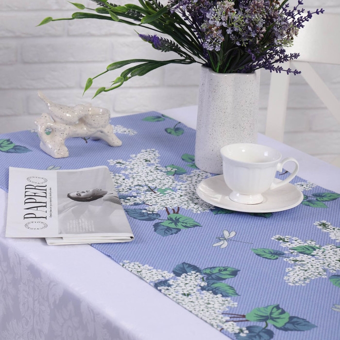 Скатерть - дорожка на стол Аромат 40х150см, рогожка, хлопок 100%