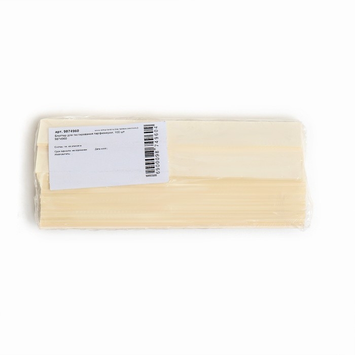 Блоттер-вкладыш для тестирования парфюмерии, 100 шт