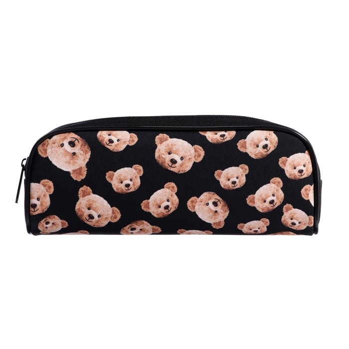 Пенал мягкий, 1 отделение, 80 х 210 х 40 мм, объёмный, Calligrata ПМО 21-20, Пенал мягкий, 1 отделение, 80 х 210 х 40 мм, объёмный, Calligrata ПМО 21-20,"Мишки"