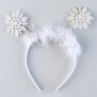 Новый год! Ободок для волос карнавальный «Снежинка 2» с голубыми диодами Новый год! Ободок для волос карнавальный «Снежинка 2» с голубыми диодами