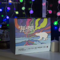 Гирлянда «Занавес» 2 × 1.5 м с насадками «Ёжики», IP20, прозрачная нить, 360 LED, свечение мульти (RG/RB), мигание, 220 В Гирлянда «Занавес» 2 × 1.5 м с насадками «Ёжики», IP20, прозрачная нить, 360 LED, свечение мульти (RG/RB), мигание, 220 В