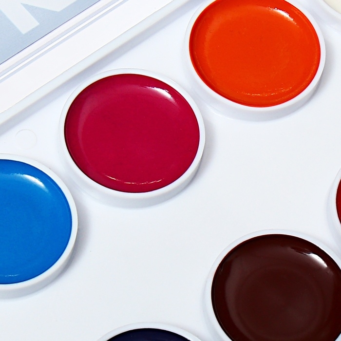 Акварель 12 цветов, ErichKrause Kids Space Animals, медовая, с УФ защитой яркости, пластиковая коробка, европодвес