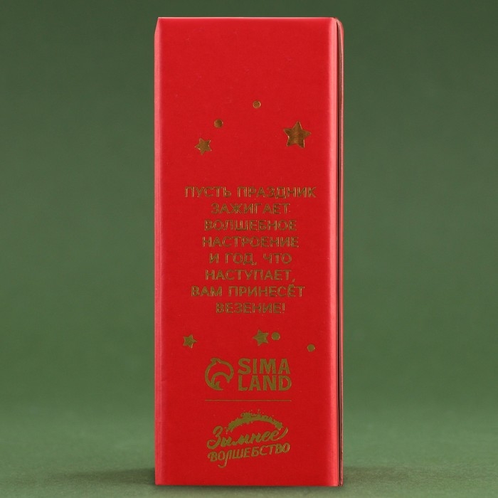 Новогодняя свеча в колбе &laquo;Дед Мороз&raquo;, аромат корица